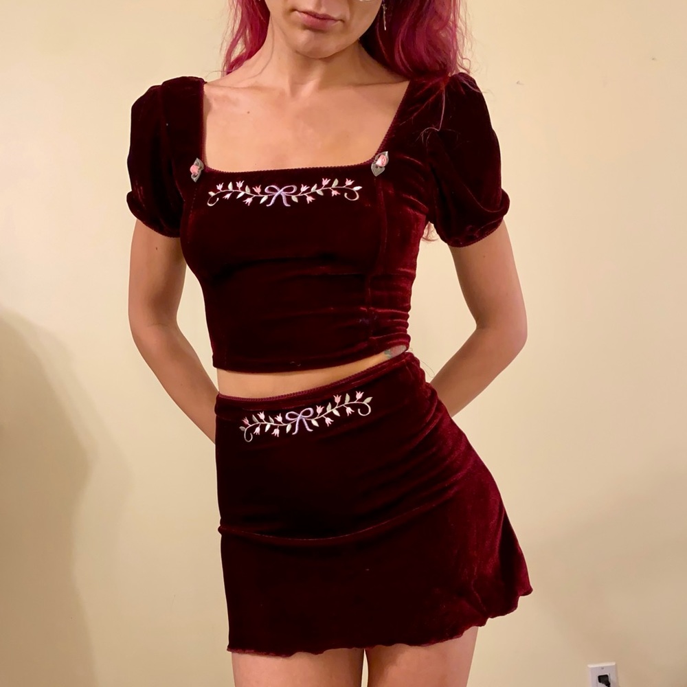 sugar thrillz fade into you velvet set